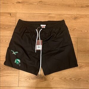 Mitchell & Ness Philadelphia Eagles Black Athletic Shorts X